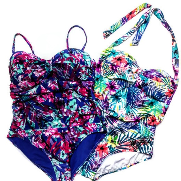 Catalina Other - Catalina Floral and Tropical Swimsuits L 12-14